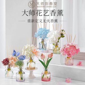 Aromaterapi/Rygning |  Miniso Master Flower Art Duftlys 12Ml – Frisk Luftfrisker Til Soveværelset, Æterisk Olie, Duftgave Til Valentinsdag Aromaterapi/Rygning Aromaterapi/Rygning