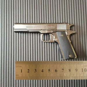 Lighter Og Rygningstilbehør |  1911 Metal Pistol Kreativ Lighter Model Vindafvisende Oppustelig Personlig Rød Flamme Mand Legetøj Lighter Kan Ikke Affyre Lighter Og Rygningstilbehør Lighter Og Rygningstilbehør