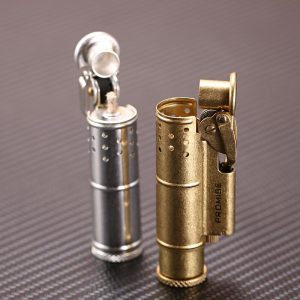 Lighter Og Rygningstilbehør |  Bai Nuo Petroleum Lighter Retro Skyttegrav Kobber Lighter Vindafvisende Sandhjul Kreativ Personlig Indgravering Lighter Petroleum Lighter Og Rygningstilbehør Lighter Og Rygningstilbehør