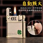 Lighter Og Rygningstilbehør |  Chief Firefly Lighter – Kreativ Automatisk Tænding Med Springfunktion, Nostalgisk Lighter Med Indgravering Til Mænd Lighter Og Rygningstilbehør Lighter Og Rygningstilbehør