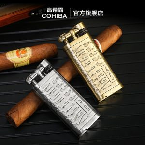 Lighter Og Rygningstilbehør |  Cohiba Officielle Ægte Cigar Lighter – Vintage Luksus Vindafvisende Lighter Til Cigarer Lighter Og Rygningstilbehør Lighter Og Rygningstilbehør