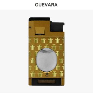 Lighter Og Rygningstilbehør |  Geuvara 2-I-1 Cubansk Stil Cigar Lighter Med Dobbeltblad Cigar Cutter I Metal Lighter Og Rygningstilbehør Lighter Og Rygningstilbehør