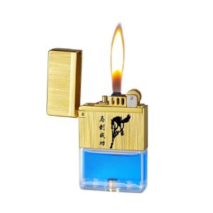 Lighter Og Rygningstilbehør |  Høj Kvalitet Lækagesikker Petroleum Lighter, Retro Vintage Vindresistent Kreativ Personlig Tynd Design, Perfekt Gave Til Kæresten, Kan Tilpasses. Lighter Og Rygningstilbehør Lighter Og Rygningstilbehør