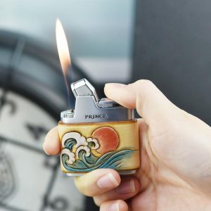 Lighter Og Rygningstilbehør |  Japanske Mærke Prince Ægte Gas Lighter Åben Ild Kreativ Gave Til Ledere Mænds Rygning Udstyr Lighter Og Rygningstilbehør Lighter Og Rygningstilbehør