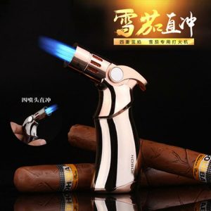 Lighter Og Rygningstilbehør |  Kreativ Punkt Moxibustion Cigarlighter Metal Universal Svejser Direkte Blæser Vindafvisende Gaslighter Til Hjemmebrug Svejsning Lighter Og Rygningstilbehør Lighter Og Rygningstilbehør