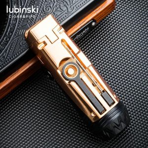 Lighter Og Rygningstilbehør |  Lubinski Enkeltstående Cigar Lighter I Metal, Multifunktionel Med Hulåbner, Røgstøtte, Bærbar Lighter. Lighter Og Rygningstilbehør Lighter Og Rygningstilbehør