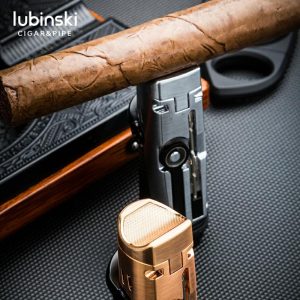 Lighter Og Rygningstilbehør |  Lubinski Enkeltstående Cigar Lighter I Metal, Multifunktionel Med Hulåbner, Røgstøtte, Bærbar Lighter. Lighter Og Rygningstilbehør Lighter Og Rygningstilbehør