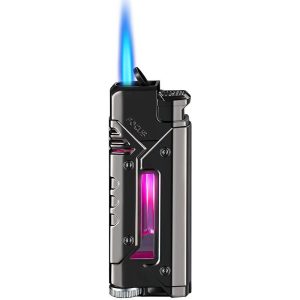 Lighter Og Rygningstilbehør |  Metal Lighter Vindafvisende Genopladelig Transparent Holdbar Kreativ Personlig Cigar Lighter Gave Til Mænd Lighter Og Rygningstilbehør Lighter Og Rygningstilbehør