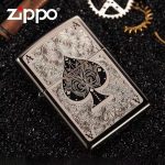 Lighter Og Rygningstilbehør |  Officiel Original Mand Zppo Amerikansk Black Ice Poker Sort A Udskåret Benzin Lighter 28323 Lighter Og Rygningstilbehør Lighter Og Rygningstilbehør