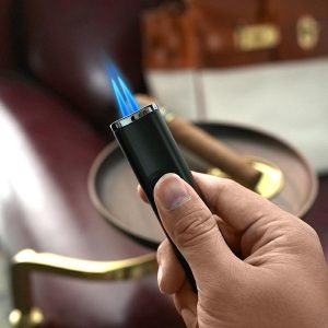 Lighter Og Rygningstilbehør |  Vanity Fair Cigar Lighter – Dobbelt Jet-Flame Bærbar Udendørs Camping Vindafvisende Lighter Med Indbygget Skæreværktøj. Lighter Og Rygningstilbehør Lighter Og Rygningstilbehør