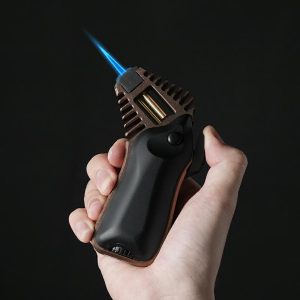 Lighter Og Rygningstilbehør |  Vanity Fair Cigar Lighter Unibody Vindafvisende Gaslighter Med Enkelt Tryk Lås Personlig Lighter Lighter Og Rygningstilbehør Lighter Og Rygningstilbehør