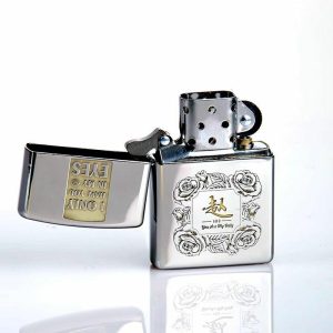 Lighter Og Rygningstilbehør |  Zippo 100 Efternavne Kærligheds Gaveæske Til Kærester, Helt Ny Original Vindafvisende Diy Benzin Lighter Lighter Og Rygningstilbehør Lighter Og Rygningstilbehør