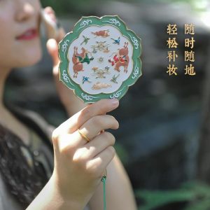 Spejl Til Makeup |  Bijiang Fenghua Antik Stil Håndtag Makeup Spejl Museum Kulturelle Kreative Spejl Fødselsdagsgave Bryllupsgave Spejl Til Makeup Spejl Til Makeup