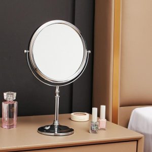 Spejl Til Makeup |  Dobbelt-Sidet Håndholdt Retro Forstørrelsesspejl Til Hjemmebrug, Spejl Til Soveværelset, Makeup-Spejl Til Toiletbordet, Bordspejl. Spejl Til Makeup Spejl Til Makeup