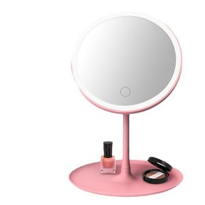 Spejl Til Makeup |  Led Sminkespejl Med Lys, Bordmodel Til Kvinder, Belysning, Lille Spejl, Ins-Stil, Bærbar Til Skrivebordet, Kompakt Makeup-Spejl. Spejl Til Makeup Spejl Til Makeup