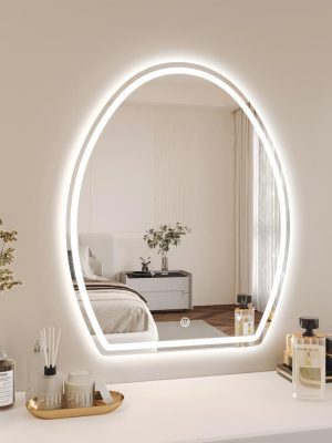 Spejl Til Makeup |  Makeup Spejl Bordægformet Spejl Vægmonteret Led Smart Spejl Med Lys Kosmetikbord Spejl Spejl Til Makeup Spejl Til Makeup