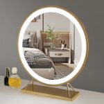 Spejl Til Makeup |  Makeup Spejl Med Led Lys, Stort Skrivebord, Til Hjemmebrug I Soveværelset, Opladeligt, Intelligent, Trendy Ins-Stil Kosmetikbord Spejl. Spejl Til Makeup Spejl Til Makeup