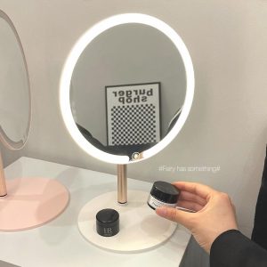 Spejl Til Makeup |  Makeup Spejl Med Lys, Hjemmebrug, Bærbart, Ultra Hd Led Spejl, Studenterkollegium, Kontor, Bordstående Makeup Spejl. Spejl Til Makeup Spejl Til Makeup