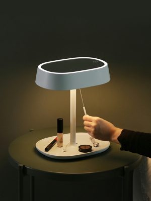 Spejl Til Makeup |  Muid Makeup Spejl Med Lampe, 2. Generation, Smart Led, Genopladelig Skrivebordsopbevaring, Foldbar, Populær Sminkebordsspejl Med Lys. Spejl Til Makeup Spejl Til Makeup