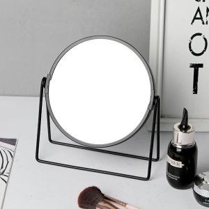 Spejl Til Makeup |  Nordisk Stil Hd Bordsmakeup Spejl, Dobbeltsidet Spejl, Prinsessespejl, Trendy Jernkunst Forstørrelsesspejl Til Bord. Spejl Til Makeup Spejl Til Makeup